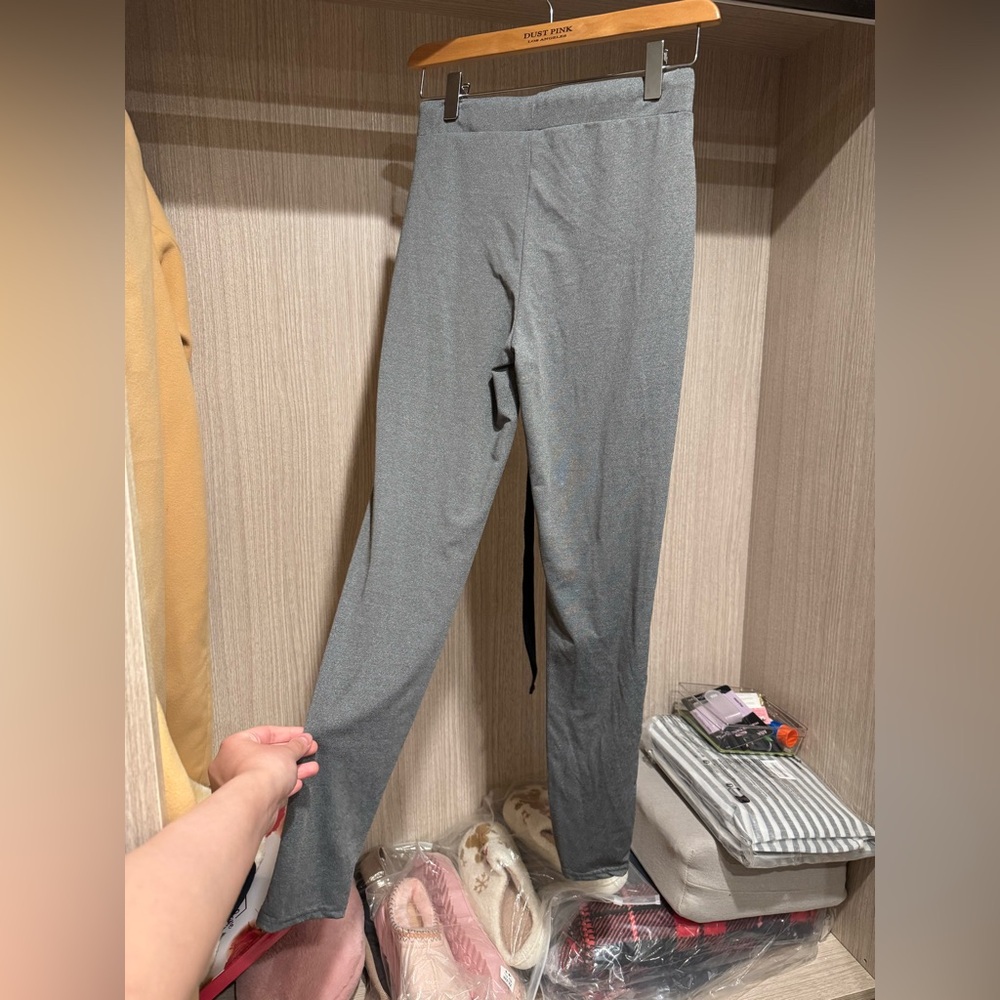 SHEIN Gray Joggers with Black Drawstring - Picture 2 of 4